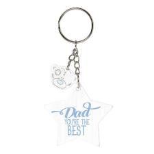 Dad You're The Best Me to You Bear Wooden Key Ring Image Preview